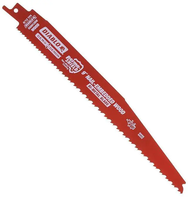 Main image of Diablo DS0912BW 9-in 6/12 TPI Wood Cutting Reciprocating Saw Blade