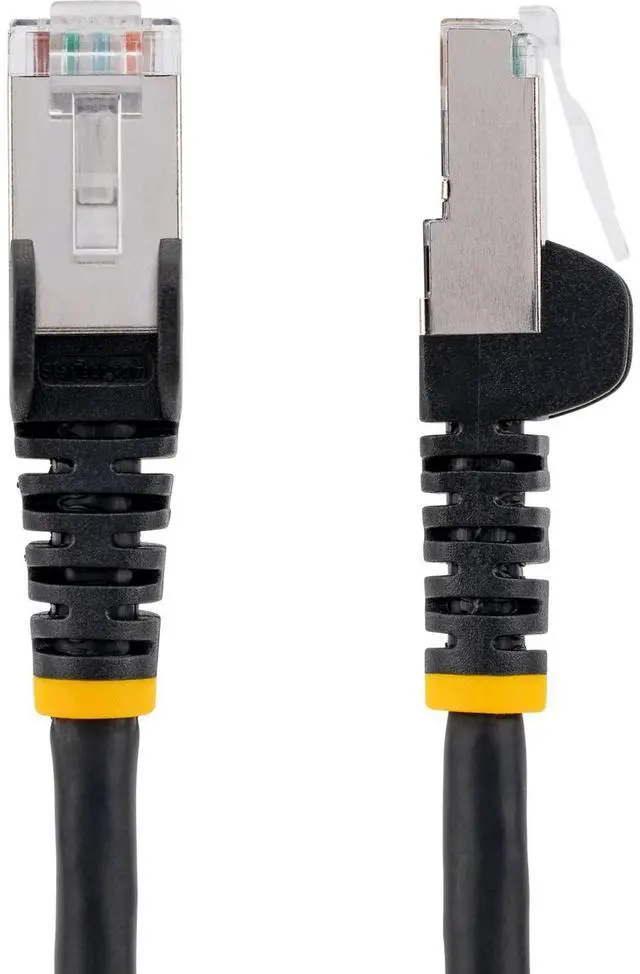 Alt view image 3 of 6 - StarTech 4ft CAT6a Snagless S/FTP Ethernet Cable Black NLBK4FCAT6APATCH