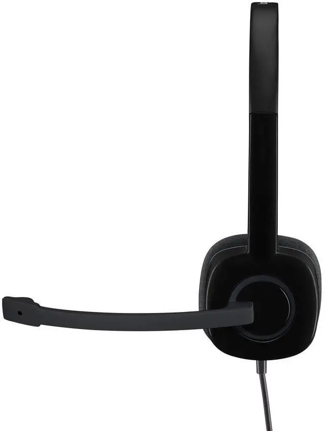 Alt view image 2 of 7 - H151 Wired Headset, Analog Stereo Headphones with Rotating Noise-Cancelling Microphone, 3.5 mm Audio Jack, in-Line Controls, PC/Mac/Laptop/Tablet/Smartphone - Black