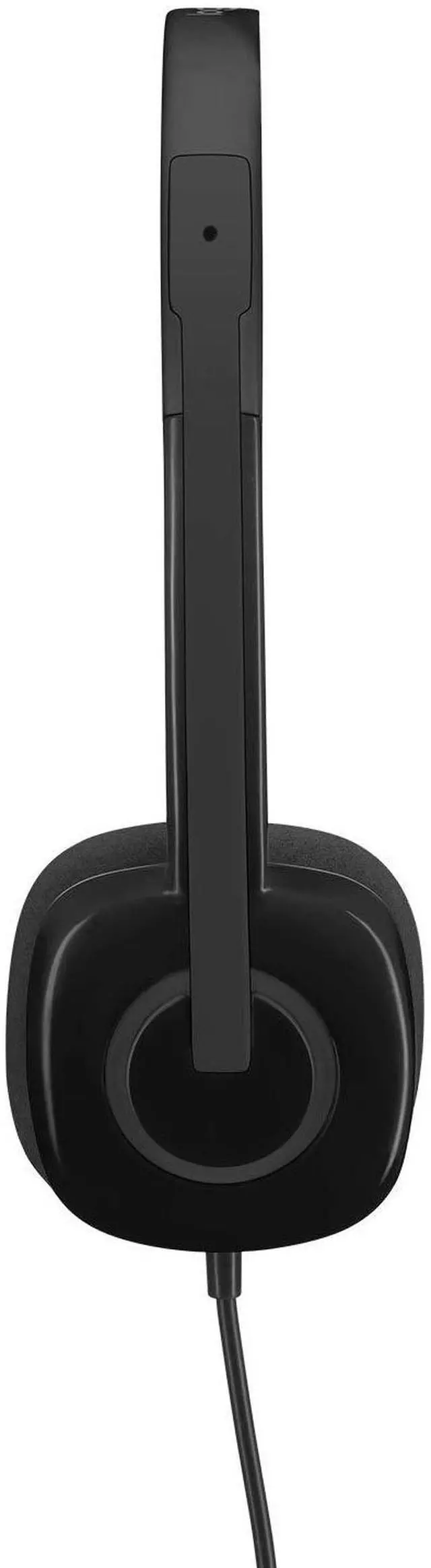 Alt view image 3 of 7 - H151 Wired Headset, Analog Stereo Headphones with Rotating Noise-Cancelling Microphone, 3.5 mm Audio Jack, in-Line Controls, PC/Mac/Laptop/Tablet/Smartphone - Black