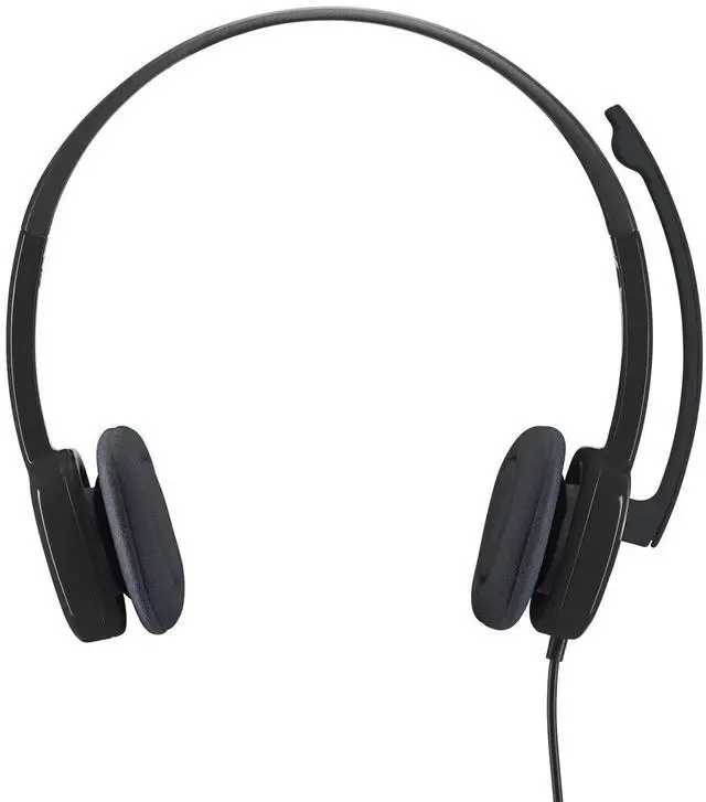 Alt view image 4 of 7 - H151 Wired Headset, Analog Stereo Headphones with Rotating Noise-Cancelling Microphone, 3.5 mm Audio Jack, in-Line Controls, PC/Mac/Laptop/Tablet/Smartphone - Black