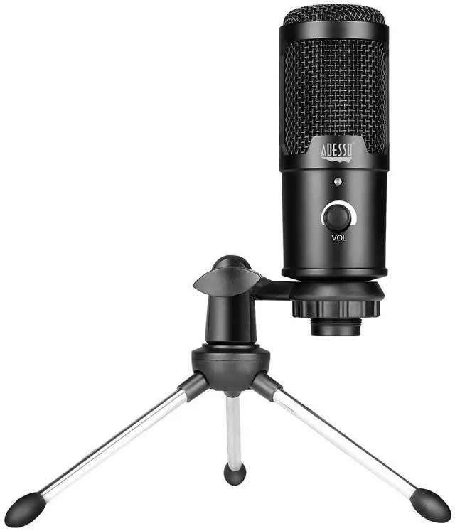 Alt view image 14 of 20 - Adesso Xtream M4 Wired Condenser Microphone XTREAMM4