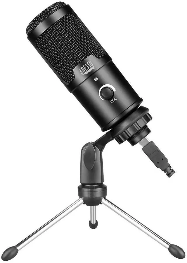 Alt view image 15 of 20 - Adesso Xtream M4 Wired Condenser Microphone XTREAMM4