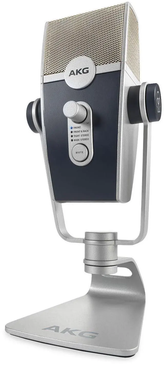 Main image of Pro Audio Lyra Ultra-HD USB C Microphone for Recording, Streaming, Gaming, Podcasting, ASMR on PC and Mac, Condenser Mic for Laptop or Computer, Adjustable Stand, Plug and Play Blue and Silver
