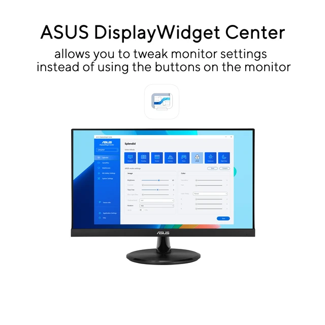 Alt view image 7 of 7 - 22 1080P Eye Care Monitor (VP227HF) - (21.45-inch viewable), Full HD, 99% sRGB, Frameless, 100Hz, Adaptive-Sync, 1ms, HDMI, Low Blue Light, Flicker Free, VESA Wall Mountable