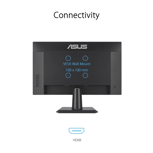 Alt view image 6 of 7 - VA24EHF2-24" 1080P FHD 120Hz IPS Computer Monitor, HDMI, VGA, VESA IPS, Full HD, 99% sRGB, Frameless, 120Hz, Adaptive-Sync, 1ms, HDMI, VGA, Low Blue Light, Flicker Free, VESA Wall Mount