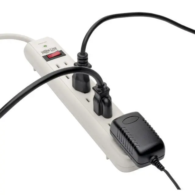 Alt view image 2 of 7 - 7 Outlet Surge Protector Power Strip, Extra Long 12ft Cord, Lifelong & $25,000 Insurance (TLP712),White