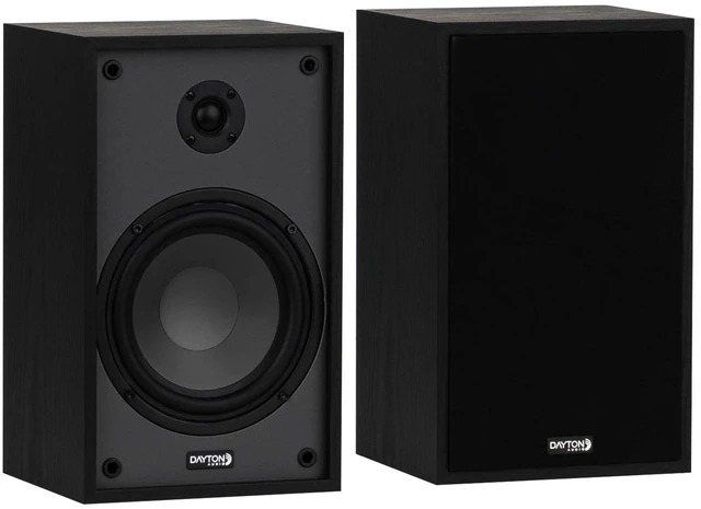 Main image of Classic B65 Bookshelf Speakers, 6.5" Woofer & 1" Tweeter, Passive 2-Way Design, 60W RMS, for Music, TV & Home Audio Systems Black