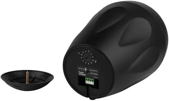 Alt view image 5 of 7 - WP65BT 6-1/2" IP55 Indoor/Outdoor Waterproof Backyard Pool Deck Patio Landscape Garden Pendant Speaker Pair Black