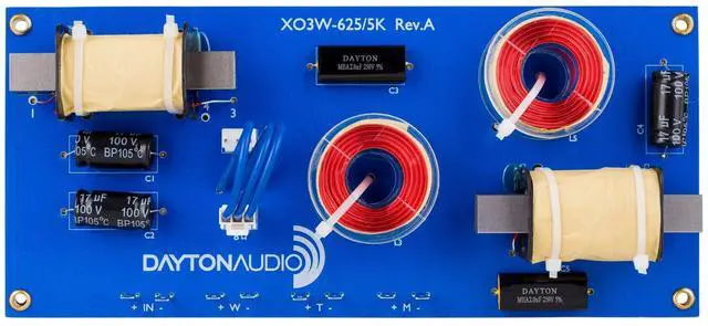 Main image of Dayton Audio XO3W-625/5K 3-Way Speaker Crossover 625/5,000 Hz