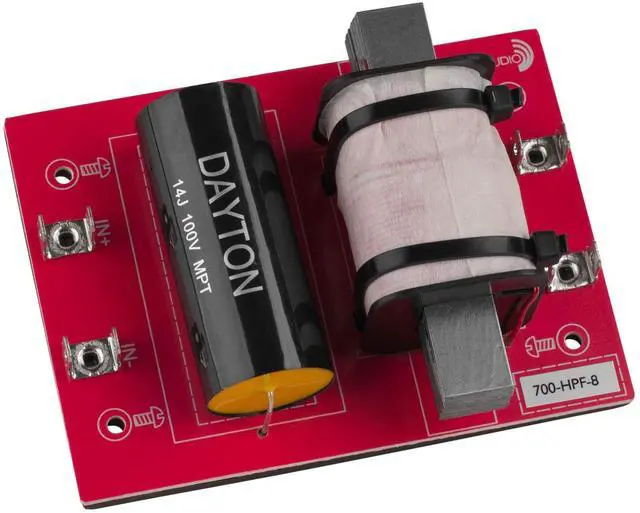 Main image of Dayton Audio 700-HPF-8 High Pass Speaker Crossover 700 Hz 12 dB/Octave