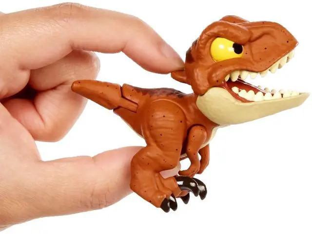 Alt view image 4 of 5 - Jurassic World Snap Squad Attitudes Velociraptor Figure