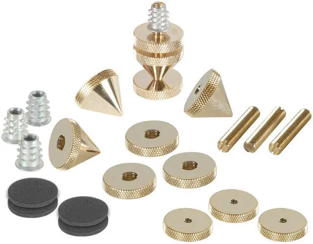 Main image of Dayton Audio DSS6-G Gold Speaker Spike Set 4 Pcs.