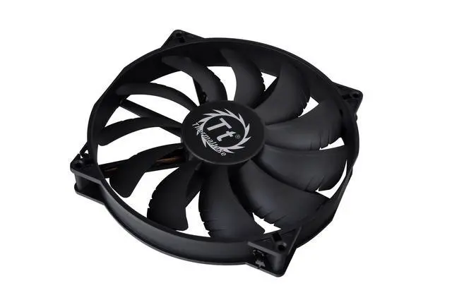 Alt view image 2 of 6 - 200mm Pure 20 Series Black 200x30mm Thick Quiet High Airflow Case Fan with Anti-Vibration Mounting System Cooling CL-F015-PL20BL-A