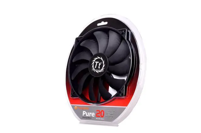 Alt view image 5 of 6 - 200mm Pure 20 Series Black 200x30mm Thick Quiet High Airflow Case Fan with Anti-Vibration Mounting System Cooling CL-F015-PL20BL-A