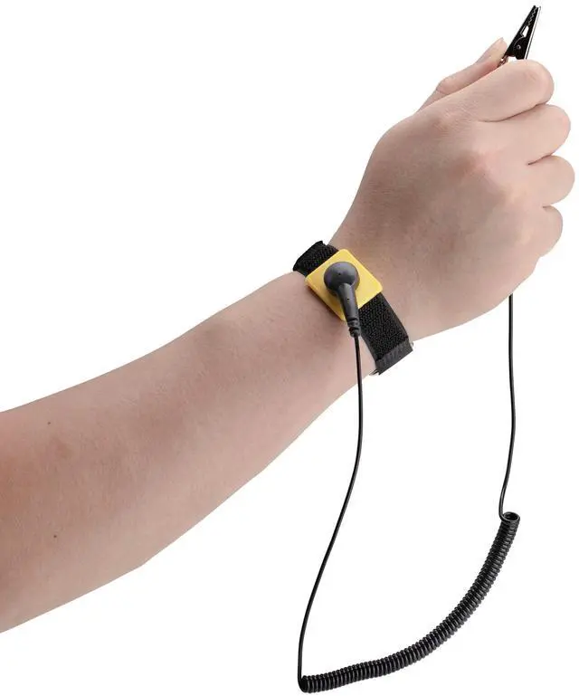 Alt view image 2 of 7 - StarTech.com Antistatic Wrist Strap w/Grounding Cable, ESD Electrostatic Discharge Band, 5ft /1.5m Detachable Cord, TAA