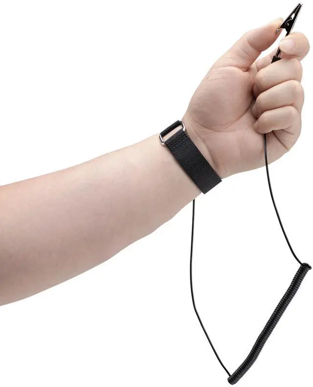 Alt view image 3 of 7 - StarTech.com Antistatic Wrist Strap w/Grounding Cable, ESD Electrostatic Discharge Band, 5ft /1.5m Detachable Cord, TAA