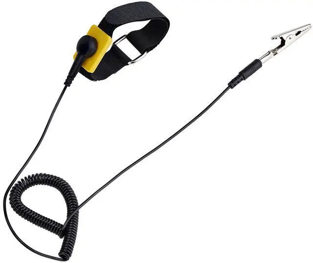 Main image of StarTech.com Antistatic Wrist Strap w/Grounding Cable, ESD Electrostatic Discharge Band, 5ft /1.5m Detachable Cord, TAA
