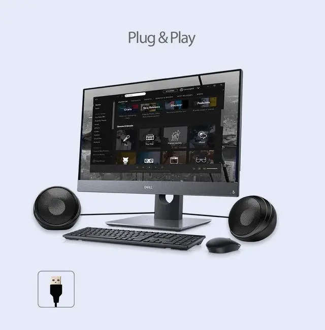 Alt view image 15 of 17 - Adesso Xtream S4 USB-Powered Desktop Computer Speaker 5W x 2 XTREAMS4