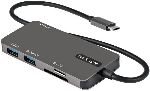 Alt view image 9 of 11 - StarTech USB C Multiport Adapter USB-C to 4K HDMI 100W Passthrough DKT30CHSDPD