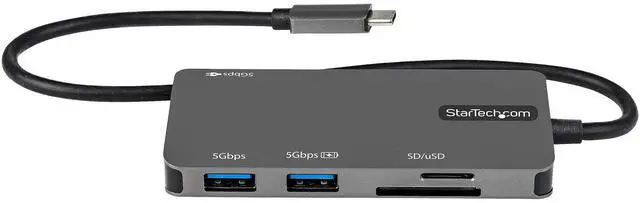 Alt view image 10 of 11 - StarTech USB C Multiport Adapter USB-C to 4K HDMI 100W Passthrough DKT30CHSDPD