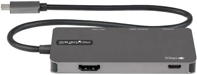 Alt view image 11 of 11 - StarTech USB C Multiport Adapter USB-C to 4K HDMI 100W Passthrough DKT30CHSDPD