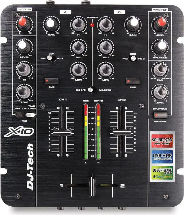 Main image of Professional 2-Channel Mixer w/Integrated USB Soundcard