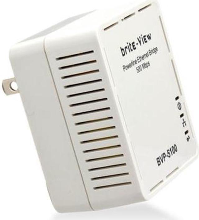 Brite-View LinkE Mini 500 Mbps Powerline Ethernet Adapter Kit by