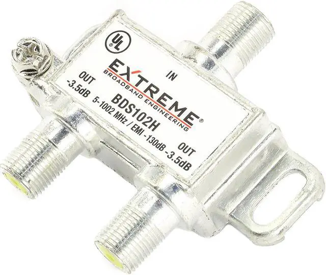 Main image of Extreme/Amphenol 2-Way Digital 1Ghz High Performance Coax Cable Splitter BDS102H