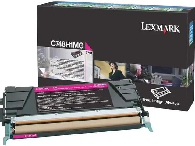 Alt view image 8 of 16 - LEXMARK C748H1MG C/X748 10K MAGENTA TONER (RP)
