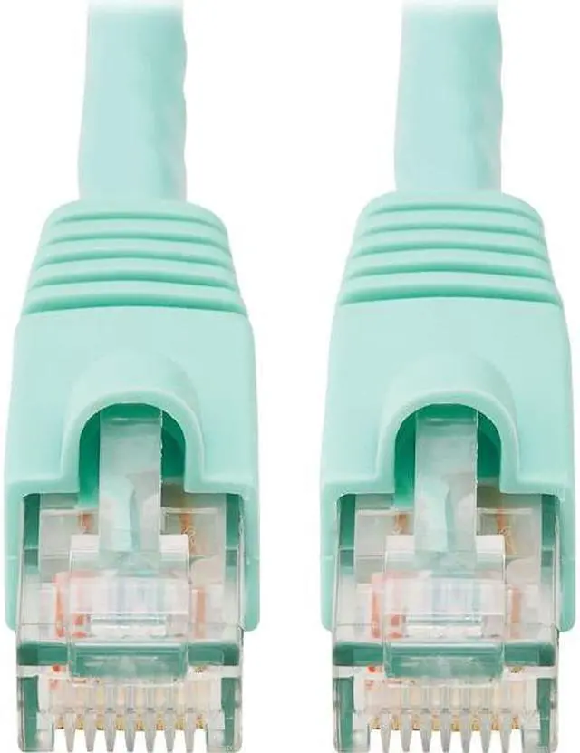 Alt view image 11 of 13 - TRIPP LITE N261-003-AQ 3 ft. Cat 6A Aqua Augmented Cat6 (Cat6a) Snagless 10G Certified Patch Cable, (RJ45 M/M) - Aqua
