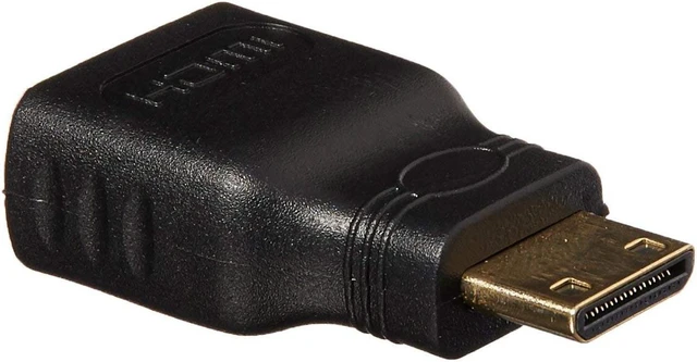 Main image of 4XEM 4XHDMIFMMINI 4XEM Mini HDMI Male To HDMI A Female Adapter - 1 x HDMI (Mini Type C) Male Digital Audio/Video - 1 x HDMI (Type A) Female Digital Audio/Video - Gold Plated Connector - Black
