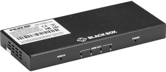 Alt view image 10 of 12 - Black Box HDMI 2.0 4K60 Splitter - 1x4