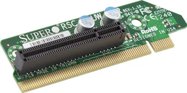 Alt view image 8 of 10 - Supermicro RSC-R1UW-E8R Riser Card