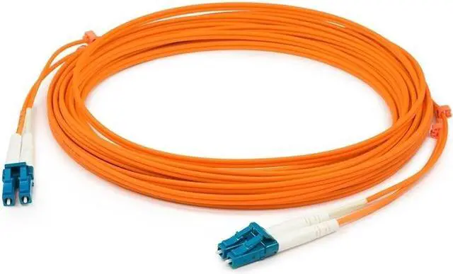 Alt view image 3 of 4 - THIS IS A 15M LC (MALE) TO LC (MALE) ORANGE DUPLEX RISER-RATED FIBER PATCH CABLE