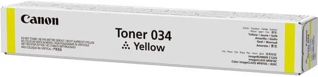 Alt view image 3 of 11 - CANON USA 9451B001 CANON CARTRIDGE 034 YELLOW TONER - FOR IMAGECLASS MF820CDN AND MF810CDN - FULL Y