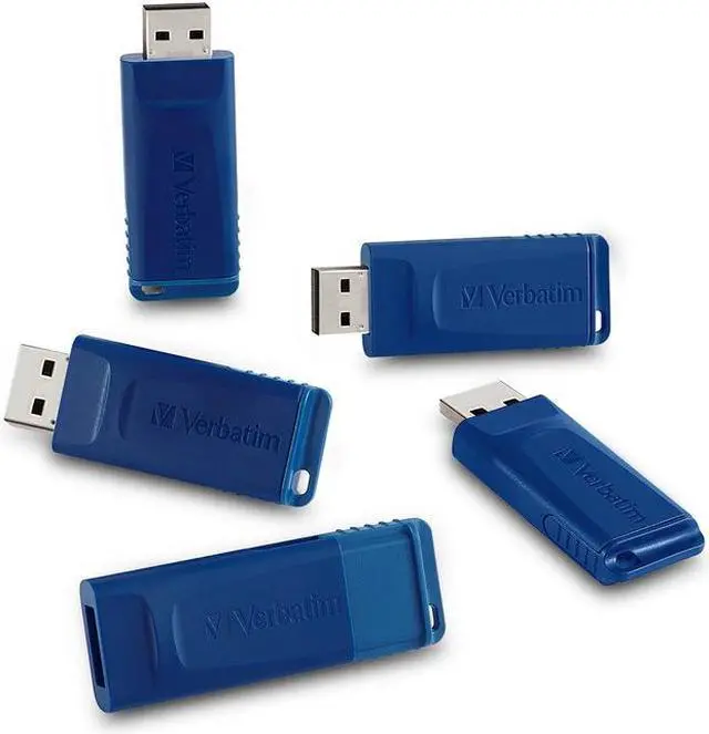 Alt view image 4 of 20 - VERBATIM 99810 16GB 5 pk USB Flash Drive Blue