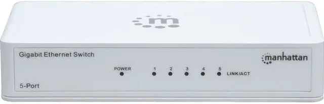 Alt view image 5 of 13 - MANHATTAN 560696 Gigabit Ethernet Switch ,5 Port