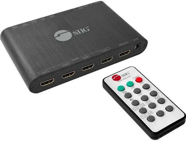 Alt view image 7 of 15 - SIIG - CE-H25R11-S1 - SIIG 4x1 HDMI Seamless Quad-Split Multi-Viewer Switcher - 1920 x 1080 - Full HD - 4 x 1 - 1 x HDMI