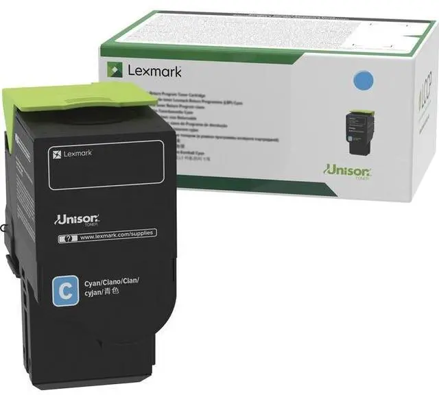 Alt view image 3 of 11 - Lexmark C2310C0 Return Program Toner Cartridge - Cyan