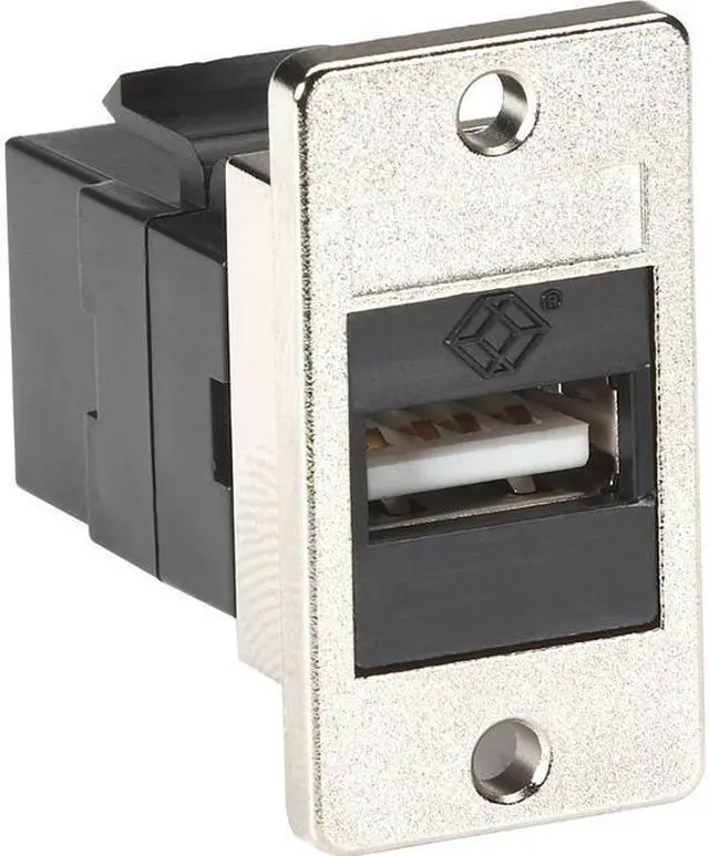 Alt view image 2 of 6 - Black Box USB A-B Panel Mount Coupler