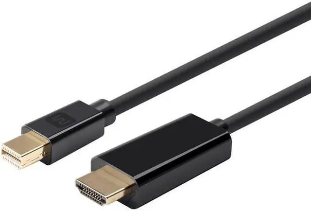 Alt view image 20 of 20 - Monoprice Mini DisplayPort 1.2a to HDTV Cable - 6 Feet - Black | Supports Up to 4K Resolution And 3D Video - Select Series
