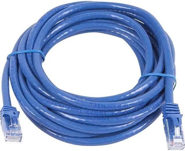 Alt view image 5 of 10 - Monoprice Flexboot Cat5e Ethernet Patch Cable - Network Internet Cord - RJ45, Stranded, 350Mhz, UTP, Pure Bare Copper Wire, 24AWG, 14ft, Blue