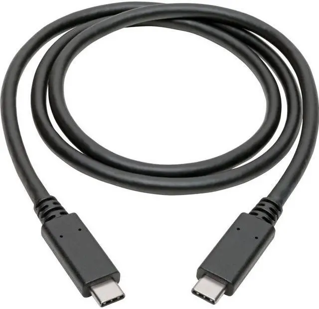 Alt view image 2 of 9 - Tripp Lite U420-003-5A USB-C to USB-C Cable (M/M) - 3.1, 5 Gbps, 5A Rating, Thunderbolt 3 Compatible, 3 ft.