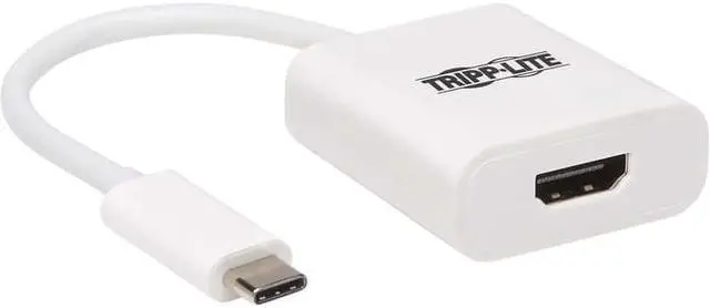 Alt view image 7 of 8 - Tripp Lite USB C to HDMI Adapter Converter 4K @ 60Hz HDR M/F USB 3.1 White