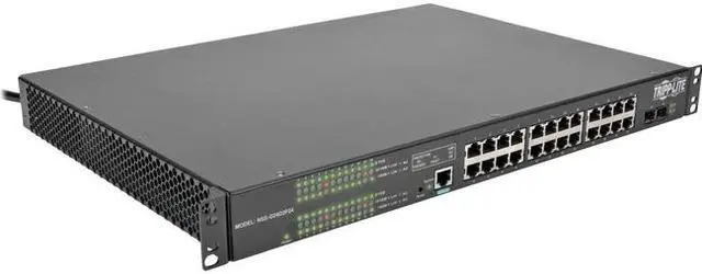Alt view image 9 of 10 - 24 10/100/1000MBPS PORT GIGABIT L2 MANAGED POE+ SWITCH, 2 COMBO SFP GIGABIT SLOT