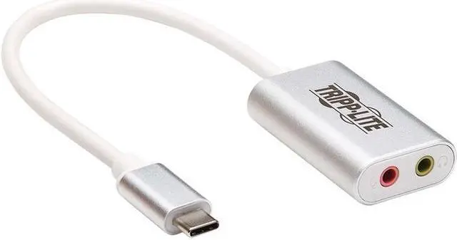 Alt view image 9 of 20 - Tripp Lite U437-002 USB-C to 3.5 mm Stereo Audio Adapter - USB 2.0, Silver