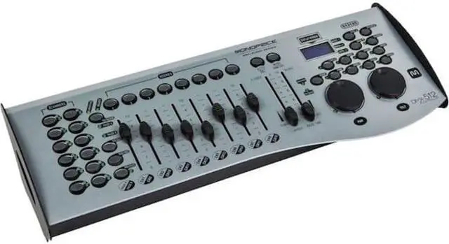 Alt view image 8 of 12 - Monoprice 16-Channel Dmx-512 Controller