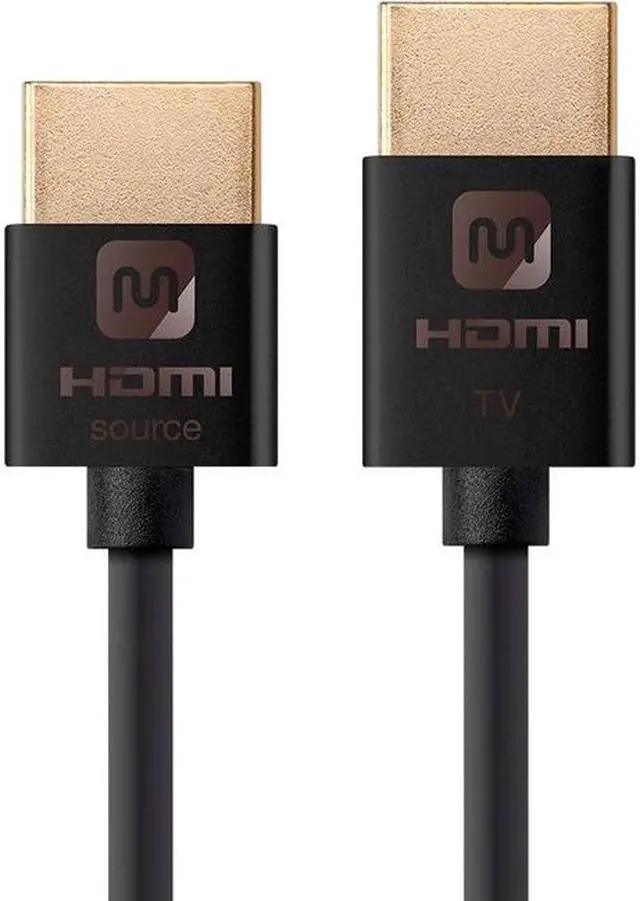 Alt view image 13 of 19 - Monoprice HDMI High Speed Active Cable - 10 Feet - Black, 4K@60Hz, HDR, 18Gbps, 36AWG, YUV 4:4:4 - Ultra Slim Active Series