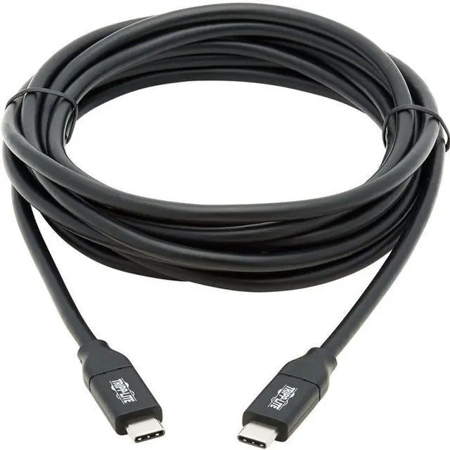 Alt view image 6 of 16 - Tripp Lite 9.8ft USB Type C to USB C USB 2.0 Charging Cable Black